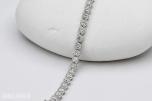 Tennisarmbånd 4,00ct i 18k hvitt gull. Naturlige diamanter